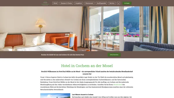 Website Screenshot: Hotel Müller - Hotel in Cochem - Hotel in Cochem - Hotel Karl Müller - Date: 2023-06-20 10:37:56