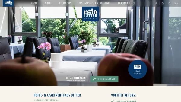 Website Screenshot: Hotel Lutter - Hotel- & Apartmenthaus in München - Hotel Lutter in München - Date: 2023-06-20 10:37:56