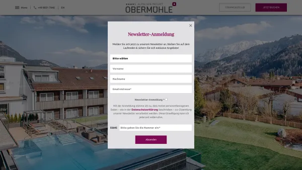 Website Screenshot: Best Western Hotel Obermühle - Obermühle 4*S Alpin Spa Resort Garmisch Partenkirchen - Luxusurlaub im 4*S Wellnesshotel in Garmisch-Partenkirchen - Date: 2023-06-20 10:37:56