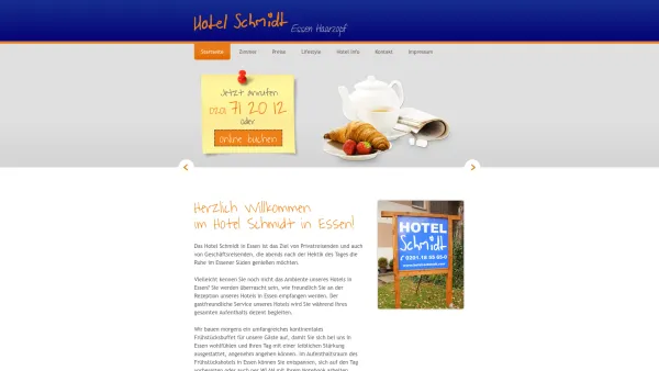 Website Screenshot: Hotel Schmidt - Hotel Schmidt in Essen Haarzopf - Date: 2023-06-20 10:37:56
