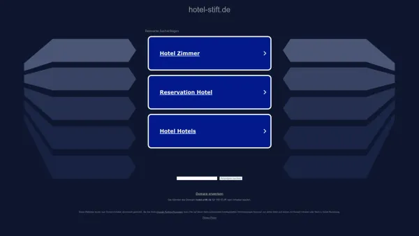 Website Screenshot: Hotel Gasthof Stift - hotel-stift.de - Diese Website steht zum Verkauf! - Informationen zum Thema hotel stift. - Date: 2023-06-20 10:37:56