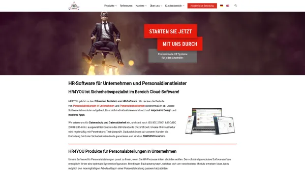 Website Screenshot: HR4YOU - HR4YOU - Software für E-Recruiting und Personalentwicklung - Date: 2023-06-20 10:42:05