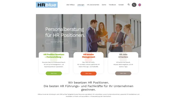 Website Screenshot: HRblue AG - Personalberatung für HR Positionen ✓│HRblue - Date: 2023-06-20 10:42:05