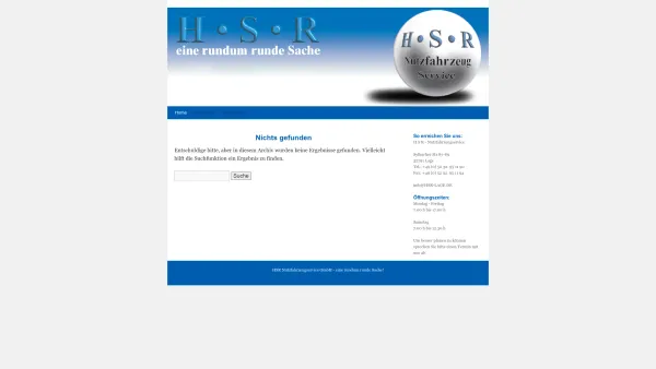 Website Screenshot: H · S · R GmbH -  Eine rundum runde Sache - Date: 2023-06-20 10:37:59