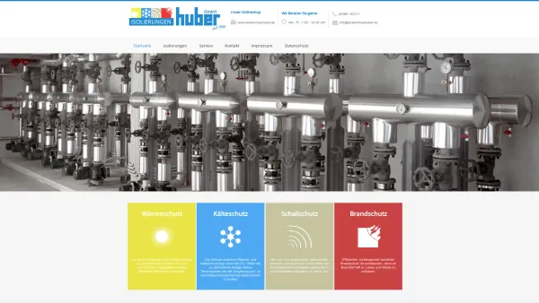 Website Screenshot: Huber GmbH -  Isolierungen - Meisterbetrieb Huber Isolierungen seit 1966 - Huber-Isolierungen - Technische Isolierungen in Profiqualität seit 1966 - Date: 2023-06-20 10:37:59