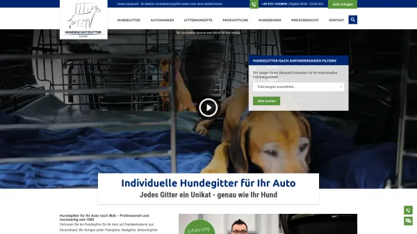 Website Screenshot: Hundeschutzgitter nach Maß GmbH - Hundegitter für Ihr Auto – Direkt vom Hersteller | Hundeschutzgitter nach Maß - Date: 2023-06-20 10:37:59