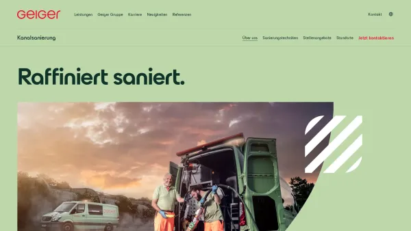 Website Screenshot: Kanaltechnik Huthmann + Kunz GmbH -  Die dauerhafte Lösung in der Kanalsanierung - Kanalsanierung | Geiger Gruppe - Date: 2023-06-20 10:37:59