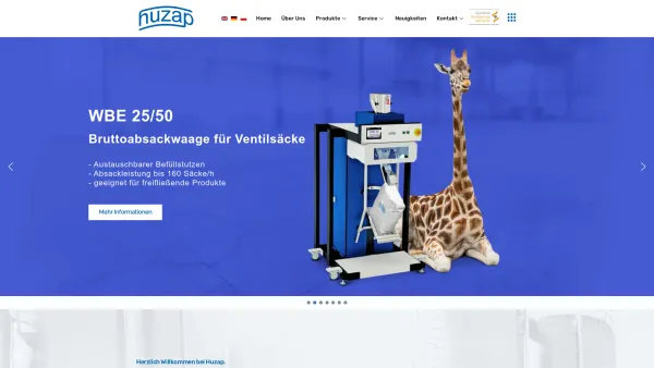 Website Screenshot: Huzap GmbH - Home - HuZap - Date: 2023-06-20 10:42:05