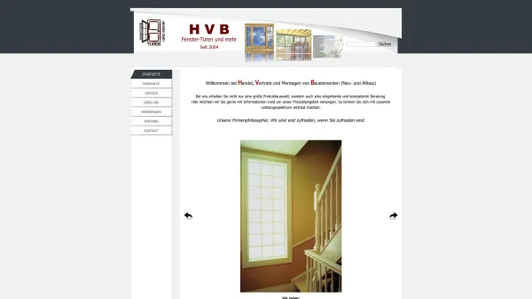 Website Screenshot: HVB Fenster-Türen und mehr Worauf Sie sich verlassen können! - HVB-Wolpert.de - Date: 2023-06-20 10:37:59