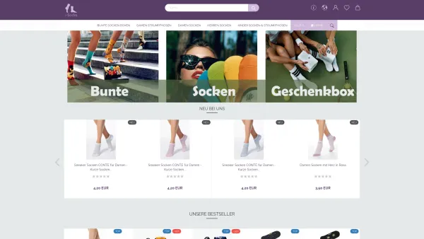 Website Screenshot: i-Socks - Socken und Strumpfhosen im i-Socks Online Shop - Date: 2023-06-20 10:42:05