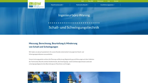 Website Screenshot: IBW Schall und Schwingungstechnik - IBW Ingenieurbüro Waning – Schall- & Schwingungstechnik - Date: 2023-06-20 10:42:05