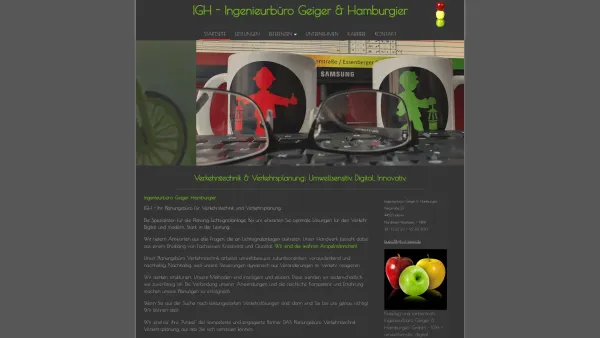 Website Screenshot: Ingenieurbüro Geiger & Hamburgier GmbH - Ingenieurbüro Geiger & Hamburgier - IGH sorgt für Bewegung - Date: 2023-06-20 10:42:06