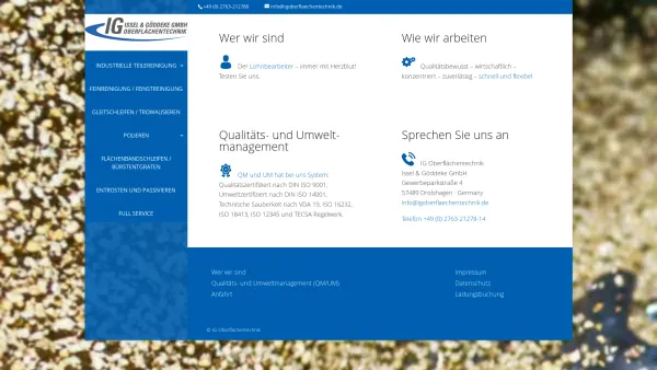 Website Screenshot: IG Oberflächentechnik - IG Oberflächentechnik - Der Lohnbearbeiter. Testen Sie uns! - Date: 2023-06-20 10:38:01