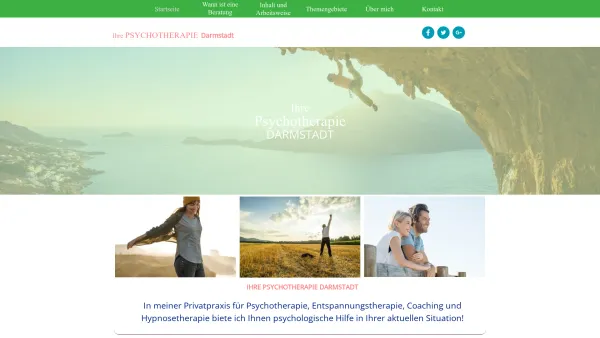 Website Screenshot: Ihre Psychotherapie Darmstadt - Psychotherapie Darmstadt, Wiesbaden, Mainz, Frankfurt - Date: 2023-06-20 10:38:01