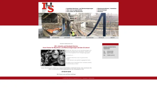 Website Screenshot: IHS Industrie und Handwerk Service - IHS Industrie & Handwerk Service - Startseite - Date: 2023-06-20 10:38:01