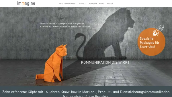 Website Screenshot: Immagine Werbeagnetur GmbH - Home - Date: 2023-06-20 10:42:08
