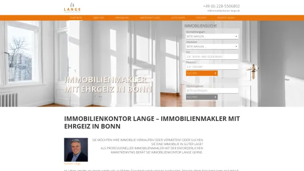 Website Screenshot: Immobilienkontor Lange - Startseite | Immobilienkontor Lange - Date: 2023-06-20 10:38:01