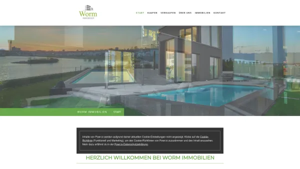 Website Screenshot: Worm Immobilien - Herzlich Willkommen bei Worm Immobilien - wormimmobiliens Webseite! - Date: 2023-06-20 10:38:01