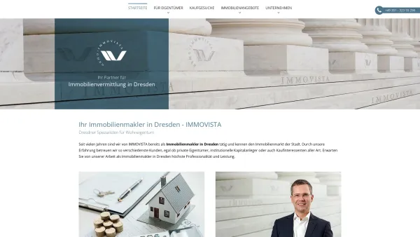 Website Screenshot: IMMOVISTA GmbH Immobilienmakler Dresden - Ihr Immobilienmakler in Dresden & Umgebung – IMMOVISTA - Date: 2023-06-20 10:38:01