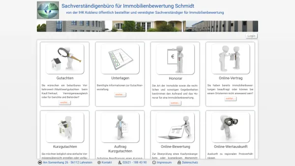 Website Screenshot: Sachverständigenbüro für Immobilienbewertung Schmidt - Sachverständigenbüro für Immobilienbewertung Schmidt - Date: 2023-06-20 10:38:01