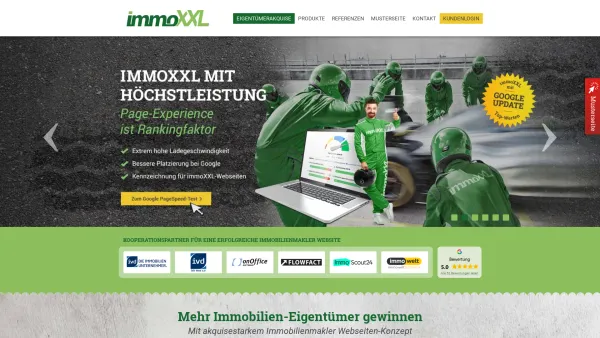 Website Screenshot: Immonia GmbH - Webseiten für Immobilienmakler von immoXXL - Date: 2023-06-20 10:38:02