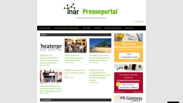 Website Screenshot: inar Presseportal - Presseportal - Date: 2023-06-20 10:38:02