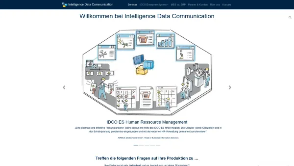 Website Screenshot: Intelligence Data Communication GmbH -  Let's do  it together - Services - Intelligence Data Communication - Date: 2023-06-20 10:38:02