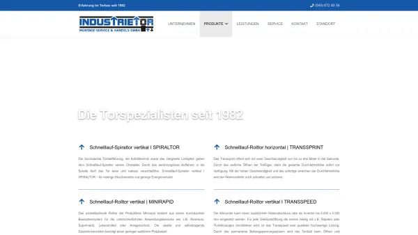 Website Screenshot: Industrietor Montage-Service & Handels-GmbH - Industrietor Montage-Service & Handels-GmbH - Industrietor Montage-Service & Handels-GmbH - Date: 2023-06-20 10:38:04