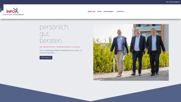 Website Screenshot: info Versicherungs und Kapitalkonzepte GmbH & Co. KG - Lüneburgs – info Versicherungs -und Kapitalkonzepte - Date: 2023-06-20 10:38:04