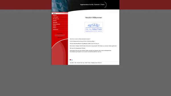 Website Screenshot: GTÜ Gesellschaft für Technische Überwachung Ing.-Büro Frank -  Mehr Service für Sicherheit - Home - Date: 2023-06-20 10:38:04