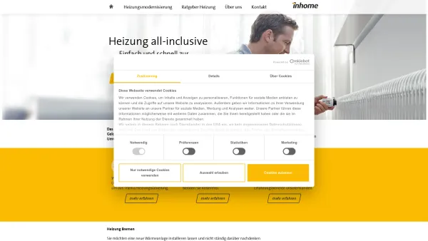 Website Screenshot: inhome · Heizservice mit 24-Stunden-Dienst - Heizung Bremen | Inhome - Date: 2023-06-20 10:38:04