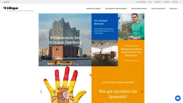 Website Screenshot: inlingua Sprachschule Hamburg GmbH - inlingua Hamburg - Date: 2023-06-20 10:38:04