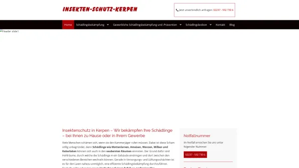 Website Screenshot: Insekten-Schutz-Kerpen - Insekten-Schutz-Kerpen - Date: 2023-06-20 10:38:04