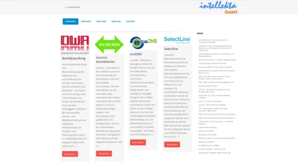 Website Screenshot: Intellekta GmbH -  IT Netzwerkservice - www.intellekta.de – IT-Netzwerk Service - Date: 2023-06-20 10:38:04