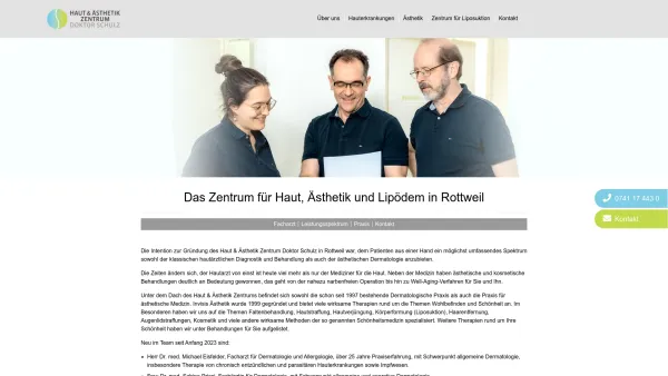 Website Screenshot: Invisis Dr. Schulz & Dr. Hahn - Hautarzt Dr. Schulz in Rottweil >> Haut & Ästhetik Zentrum Doktor Schulz - Date: 2023-06-20 10:38:05