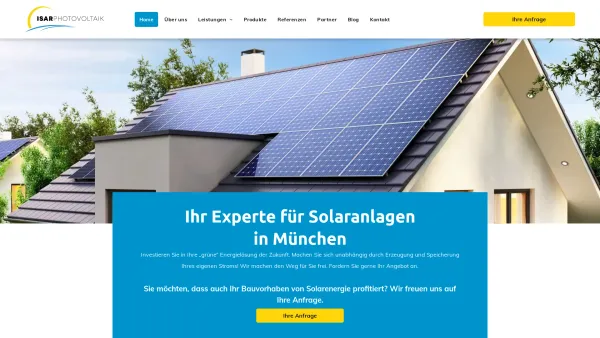 Website Screenshot: Isarphotovoltaik - Solaranlagen | München | Isarphotovoltaik - Date: 2023-06-20 10:42:08
