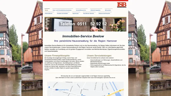 Website Screenshot: Beelow Immobilien-Service Beelow - Immobilien-Service Beelow - Home - Date: 2023-06-20 10:38:05