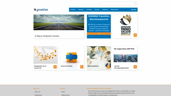 Website Screenshot: it-motive AG - Softwarespezialisten für SAP & eBusiness aus Duisburg | it-motive - Date: 2023-06-20 10:42:08