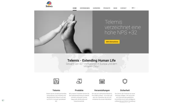 Website Screenshot: ITZ Medicom GmbH & Co KG - telemis.com | Extending Human Life - Date: 2023-06-20 10:38:07