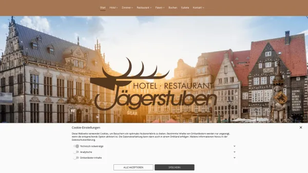 Website Screenshot: Hotel Jägerstuben - Hotel Restaurant Jägerstuben - Start - Date: 2023-06-20 10:38:08