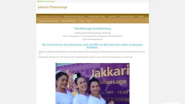 Website Screenshot: Jakkarin Thaimassage - Thai Massage Aschaffenburg - Jakkarin-Thaimassage - Date: 2023-06-20 10:38:07