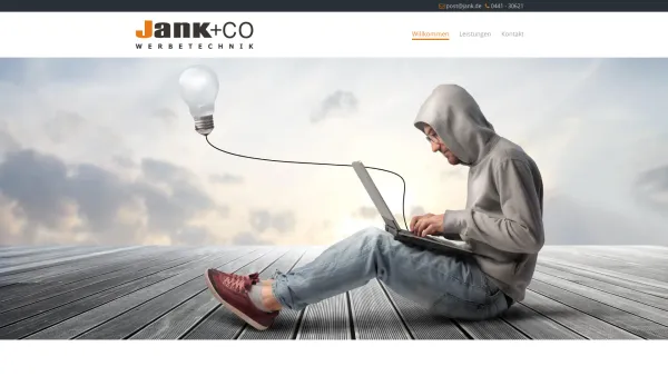 Website Screenshot: Jank + Co. Werbeservice -  Fragen Sie uns, bevor Sie  entscheiden... - Jank & Co Werbetechnik Schilder Lichtwerbung aus Oldenburg seit über 60 Jahren - Date: 2023-06-20 10:38:07