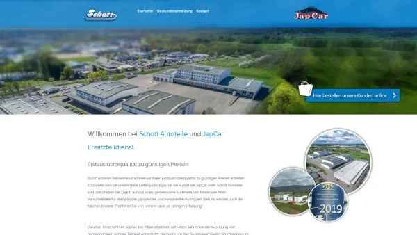Website Screenshot: JapCar Ersatzteildienst GmbH -  Testen Sie uns - Sie  werden beeindruckt sein - SCHOTT Autoteile – JapCar Ersatzteildienst - Date: 2023-06-20 10:38:07