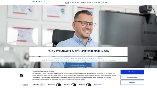 Website Screenshot: JELUSIC IT Service & Telefonanlagen - IT-Systemhaus & EDV-Dienstleistungen aus Braunschweig - Date: 2023-06-20 10:42:08