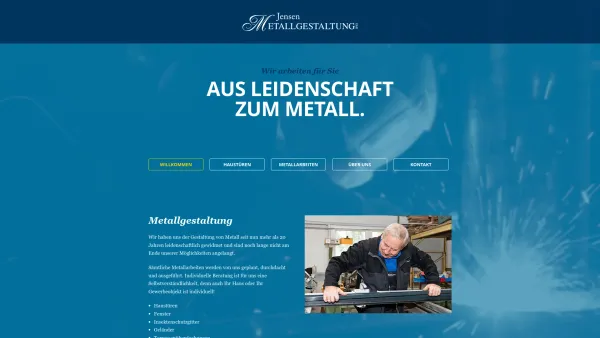 Website Screenshot: Jensen Metallgestaltung GbR - Jensen Metallgestaltung - Date: 2023-06-20 10:38:08