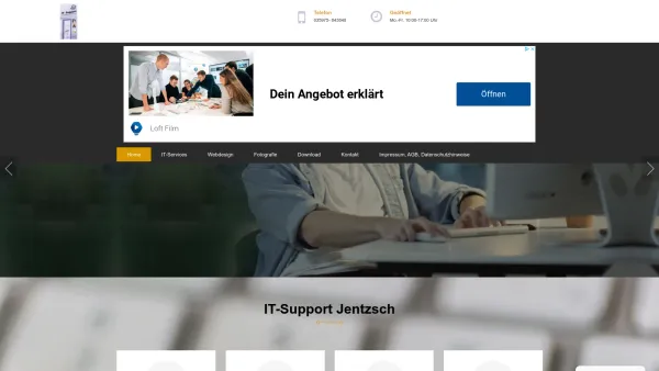 Website Screenshot: IT-Support Jentzsch - Home - IT-Support Jentzsch - Date: 2023-06-20 10:38:08