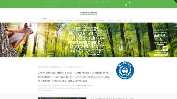 Website Screenshot: Jet Druck Varnay Digitaldruck Hannover - Druckerei UmweltDruckhaus Hannover - Greenprinting. Greenmarketing. - Date: 2023-06-20 10:38:08