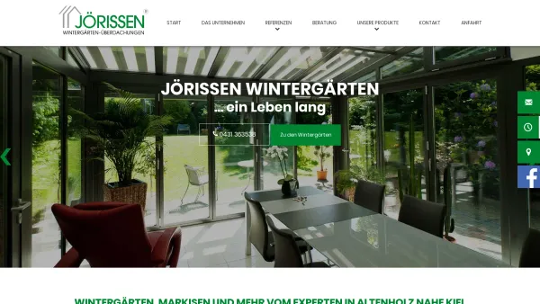 Website Screenshot: Jörissen Wintergärten - Jörissen Wintergärten - Überdachungen: Jörissen Wintergärten - Date: 2023-06-20 10:38:10