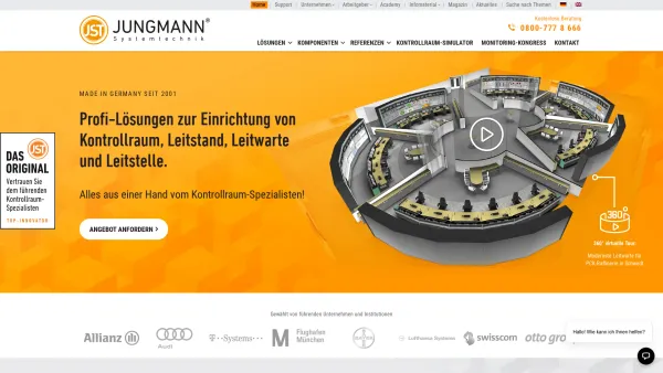 Website Screenshot: Jungmann Systemtechnik GmbH & Co. KG - JST Jungmann Systemtechnik | Lösungen für Kontrollraum & Leitstand - Date: 2023-06-20 10:38:10