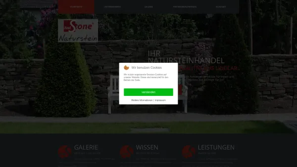 Website Screenshot: Just Stone -  Exklusivausführungen in Naturstein - Just Stone Naturstein - Startseite - Date: 2023-06-20 10:38:10
